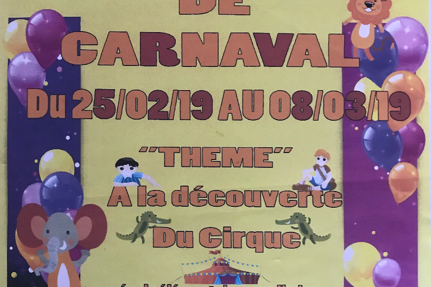 Vancance de Carnaval- Centre de Loisirs